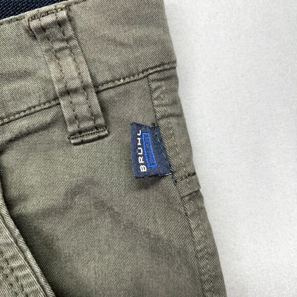 Bruhl Pants Mens Size 36 Regular Grey Cotton Stretch Plus Jean Chino Zip Fly - Picture 8 of 14